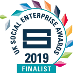 The Migrateful finalist logo for the UK Social Enterprise Awards 2019.